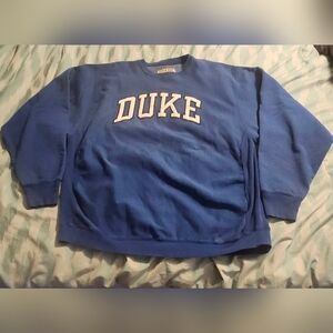 VTG 90s DUKE Blue‎ Devils University Sweatshirt Men's Size 2XL NCAA Basketball